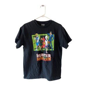 Hunter‎ x Hunter Main Character Lineup T-shirt Mens Size M Japanese Anime Black